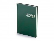 Ежедневник А5 датированный Бумвинил 2025, зеленый