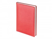 Ежедневник А5 датированный Velvet 2025, красный
