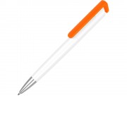 Ручка-подставка Кипер, белый/оранжевый