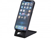 Тонкая алюминиевая подставка для телефона Rise, черный