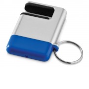 Подставка-брелок для мобильного телефона GoGo, серебристый/синий