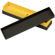 Футляр для 1 ручки Bloom, черный с желтым