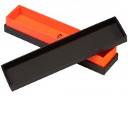 Футляр для 1 ручки Bloom, черный с оранжевым