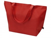 Сумка Reviver с донной складкой из нетканого переработанного материала RPET, красный