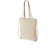 Рюкзак со шнурком Flin из хлопчатобумажной ткани плотностью 240 г/м2, натуральный