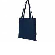 Zeus эко-сумка из нетканого материала, переработанного по стандарту GRS, объемом 6л - Нейви