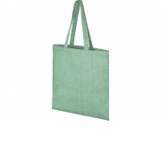 Сумка-тоут Pheebs из переработанного хлопка 150 г/м2, зеленый меланж