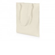 Сумки хлопок 90%, плотн. 200 г, грузопод.10 кг, размер 38х42 см, ручки 3х65 см с доп. швом, натур (P)