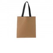 Сумка-шопер Papyrus из моющейся крафт-бумаги, натуральный/черный (Р)