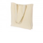 Сумка Donny их хлопка с донной складкой и парусиновыми ручками, натуральный (Р)