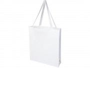 Madras эко- сумка с ластовицей из переработанного хлопка, сертифицированного согласно GRS, плотностью 140 г/м² - Белый