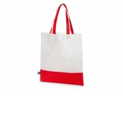 Сумка-шоппер двухцветная Revive из нетканого переработанного материала, красный