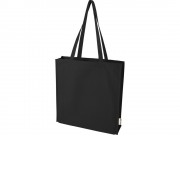 Florida эко-сумка с ластовицей плотностью 270 г/м² - сплошной черный