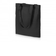 Сумки хлопок 90%, плотность 180 г, грузоподъемность 10 кг, размер 38х42 см, ручки 3х65 см с доп. швом, черный