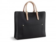 Сумка-шоппер BUGATTI Ella, темно-коричневая, полиуретан, 37х12х31 см