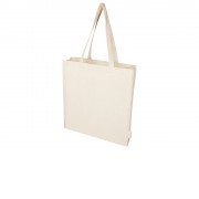 Orissa эко-сумка из органического материала GOTS с полной ластовицей, 180 г/м², 14 л - Натуральный