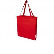 Madras эко- сумка с ластовицей из переработанного хлопка, сертифицированного согласно GRS, плотностью 140 г/м² - Красный