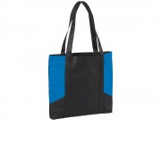 Сумка с цветными панелями, черный/насыщенный синий