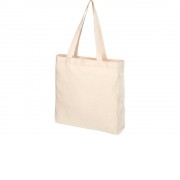 Эко-сумка Pheebs с клинчиком, изготовленная из переработанного хлопка, плотность 210 г/м2, natural