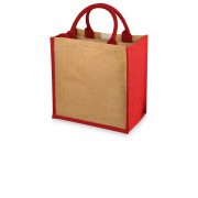 Сумка подарочная Chennai, натуральный/красный