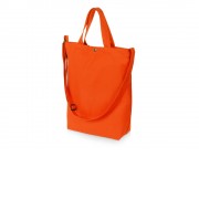 Сумка Helfer из хлопка на кнопке с регулирующейся лямкой, оранжевый