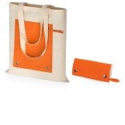 Складная хлопковая сумка для шопинга Gross с карманом, оранжевый