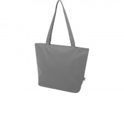 Panama эко-сумка на молнии из переработанных материалов по стандарту GRS объемом 20 л - Серый