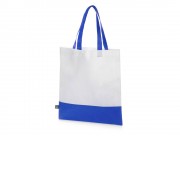 Сумка-шоппер двухцветная Revive из нетканого переработанного материала, синий