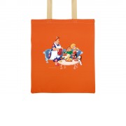 Сумка двухцветная 180 г/м2 Карлсон, оранжевый/натуральный