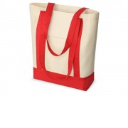 Сумка для шопинга Cotton, натуральный/красный