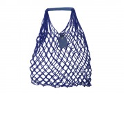 Авоська Dream М old style 15 литров с кожаными ручками, синий (12)