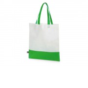 Сумка-шоппер двухцветная Revive из нетканого переработанного материала, зеленый