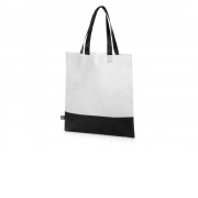Сумка-шоппер двухцветная Revive из нетканого переработанного материала, черный