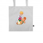 Сумка-шоппер из нетканого RPET Карлсон, белый