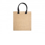 Сумка NIMES из натурального джута, бежевый/черный