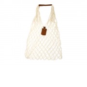 Авоська Dream L наплечная 25 литров с кожаными ручками, натуральный (19)