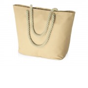 Сумка Seaside для шопинга и пляжа с широким дном, натуральный