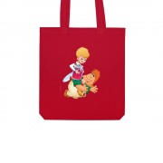 Сумка из плотного хлопка Карлсон, 220 г/м2, красный 193C