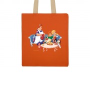 Сумка 260 г/м2 с парусиновыми ручками Карлсон, оранжевый