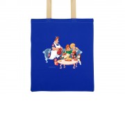 Сумка двухцветная 180 г/м2 Карлсон, синий/натуральный