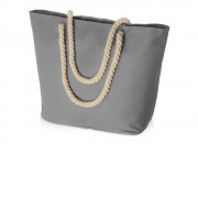 Сумка Seaside для шопинга и пляжа с широким дном, серый