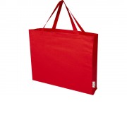 Odessa большая эко-сумка из переработанного хлопка, сертифицированного согласно GRS, плотностью 220 г/м² - Красный