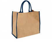 Сумка для покупок, натуральный/темно-синий