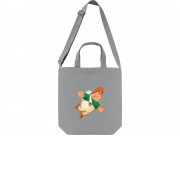 Сумка 260 г/м2 на кнопке с регулирующейся лямкой Карлсон, серый