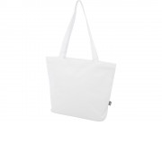 Panama эко-сумка на молнии из переработанных материалов по стандарту GRS объемом 20 л - Белый