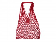 Авоська Dream L наплечная 25 литров с кожаными ручками, красный (1)