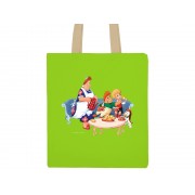 Сумка 260 г/м2 с парусиновыми ручками Карлсон, зеленое яблоко