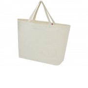 Переработанная эко-сумка Cannes плотностью 200 г/м2 вторичной переработки - Натуральный