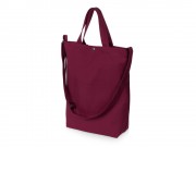 Сумка Helfer из хлопка на кнопке с регулирующейся лямкой, бордовый