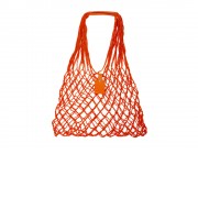 Авоська Dream L наплечная 25 литров с кожаными ручками, оранжевый (5)